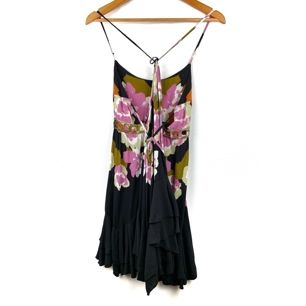 Free People Sweet Lucy floral slip dress with tassels - Picture 5 of 6